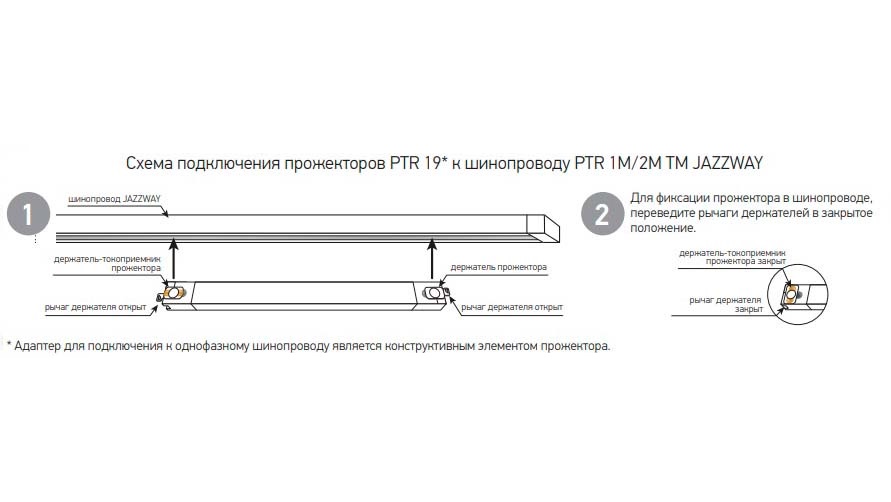 Прожектор трековый PTR 1935 35w 3000K 120° BL(чёрный) 600мм IP40 Jazzway